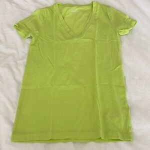 J. Crew Slub 100% Cotton Tee Lime Green - Size XS